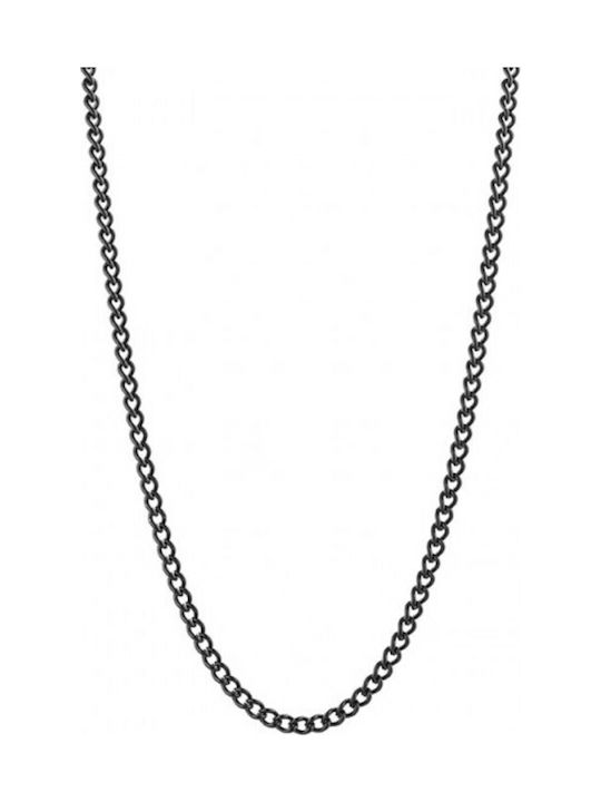 Men's Chain 03509 Steel 316L Black Art03509