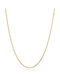 Neck Chain Steel 80cm Gold 2mm Lividor Bijou Box