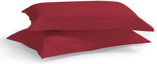 Aslanis Home Satin Plain Σετ Oxford Cabernet 50x80cm 740874 Aslanis Home Satin Plain Σετ Oxford Cabernet 50x80cm 740874