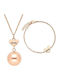 Bola Σετ Μελωδικό Μενταγιόν Βραχιόλι Rose-gold Love Bola-set_1_set1
