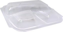 Καπακι Σκευος Φαγητου 3 Θεσεων Ft-295-20 50τεμ Lux Plast