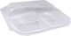 Capac Container de Mâncare 3 Locuri Ft-295-20 50buc Lux Plast