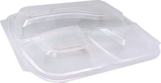 Capac Container de Mâncare 3 Locuri Ft-295-20 50buc Lux Plast