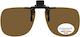 Opto S Clip On Sunglasses Brown Opto 62x54