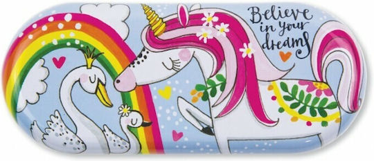 Eyeglass Case R.e.d Unicorns + Swans
