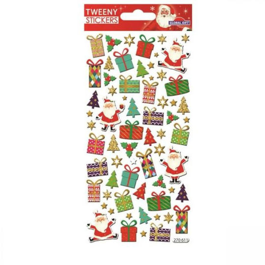 Tweeny Weihnachtsaufkleber 9x17,5cm Bärchen 270621