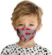 Face Mask Kids Παιδική Προστατευτική Μάσκα Προσώπου Red Cars