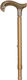 Folding Aluminum Walking Stick Gold Acrylic Handle Beige