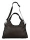 Leather 100 Δερματινη Γυναικεια Τσαντα Κωδικος 04-bag-ilbs-6225 Brown