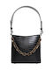 Hvisk Amble Kleine Mattierte Croco Damenhandtasche Schwarz
