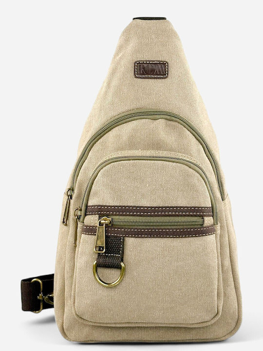 Rcm Chest Bag Canvas Fabric 210056-057 Beige