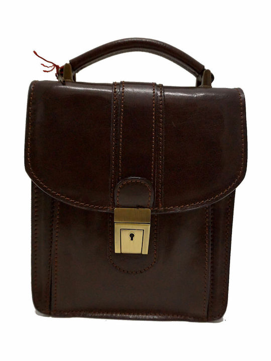 Ανδρικό Δερμάτινο Τσαντάκι Mybag 103 Dark Brown...