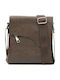 Men's Small Bag Synthetic Leather Brown 3146