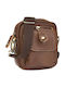 Herren Tasche Aus Leder Braune 3127 Vstore