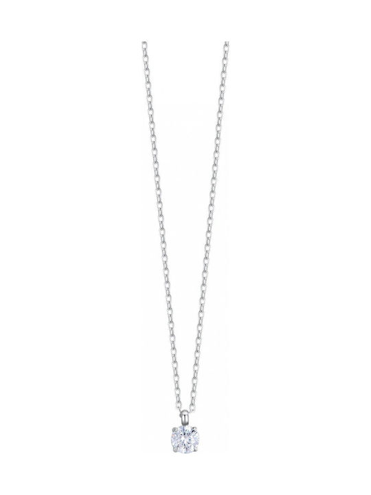 Lederkette Luca Barra Silbernes Stahl Kristall 4mm Ck2135 Lederkette Luca Barra Silbernes Stahl Kristall 4mm Ck2135