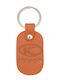 Leather Keychain Dark Coral Kymco 6326-k
