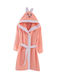 Minilori Baby Kids Hooded Bathrobe Salmon