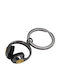 Μπρελόκ Ακουστικά Headphones Μαύρα 3x3cm