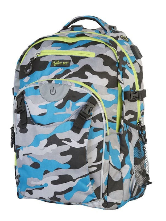 Σακίδιο Πλάτης Led Wheelbee Night Vision Camouflage Blue Σακίδιο Πλάτης Led Wheelbee Night Vision Camouflage Blue