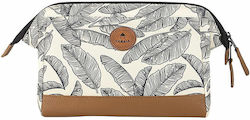 Cabaia Andrassy Ut Toiletry Bag White Black Leaves