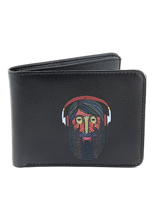 Αντρικο Πορτοφολι Maυρο Unisex Pera M.wallet Face Black