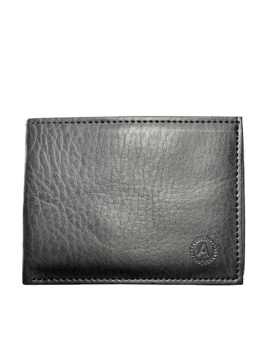 Ανδρικό Πορτοφόλι Annie Leather Μαύρο Pu Τεχνόδερμα