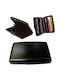 V-store Metal Security Wallet Credit Cards Skimming Protection Black