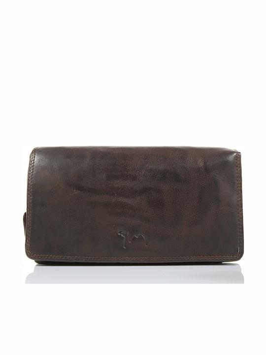 Trip Camel Πορτοφόλι Γνήσιο Vintage Μαλακό Δέρμα 515 D.brown