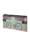 Large Wallet Pedal Artificial Leather S.wallet Bicycle Bordeaux