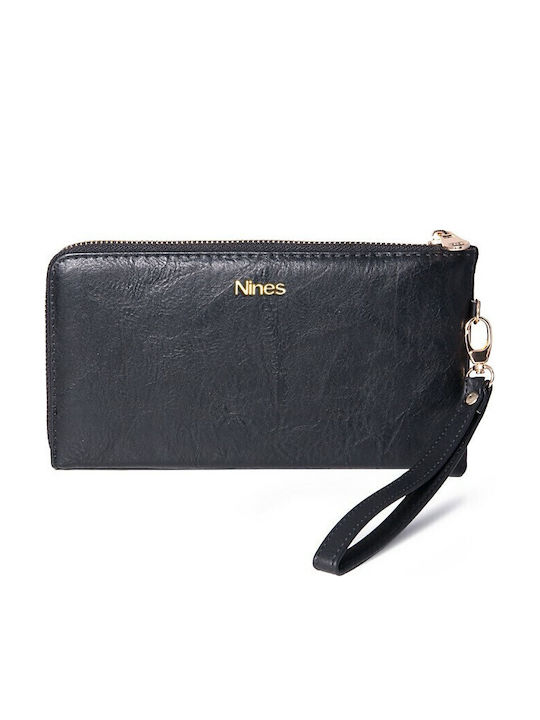 Nines Портфейл Единичен 192060l9 Черен