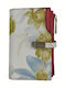 Women's Wallet Flowers Medium Closes Magnet Red
