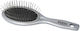 Parsa Unicolor Oval Kleine Haarbürste Mit Zinken Silber