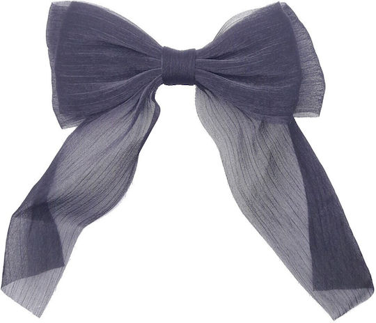 Fügel Clip Haarspangen Organza Glitter Schwarze