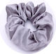 Scrunchie Σούρα Μαλλιών Σατέν Γκρι
