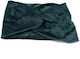 Veloursweiches Haarband Turban 12cm Grün