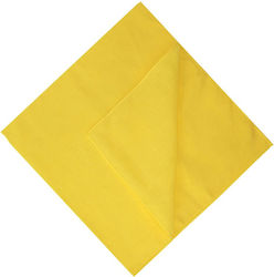 Square Solid Color Bandana 53x53cm Yellow