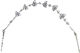 Bridal Rhinestone Headband Silver