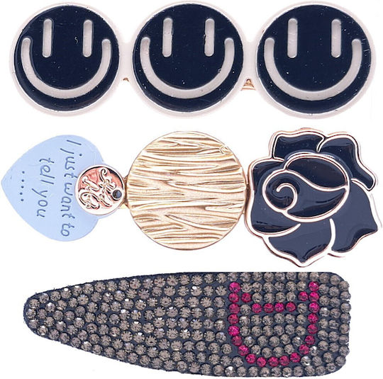 Set of 3 Hair Pins Clips Length 6.5cm 3 Pieces