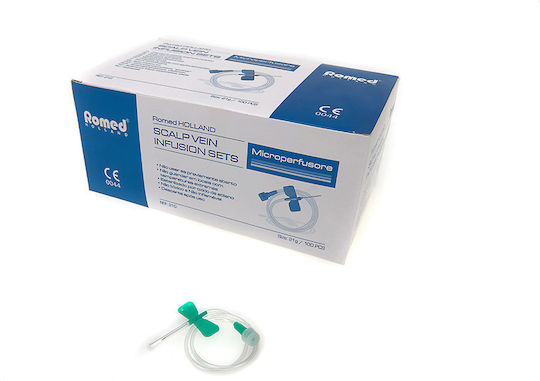 Romed Πεταλούδες Ενδοφλέβιες Scalp Vein Λευκό G19 3/4" 19mm 1 Τεμάχιο Sv-19g