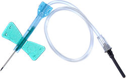 Polymed Closed Circuit Blood Collection Scalp Vein Set Vacuum Tubes 23G Blue 100 Pieces