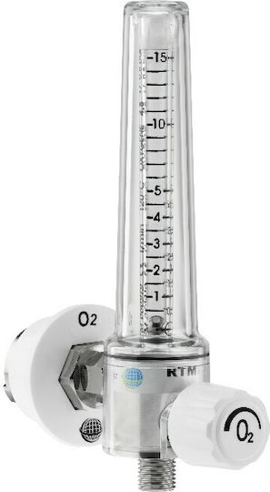 Επιτοίχιο Μονό Ροόμετρο Οξυγόνου 0-30lt/min – Rtm3
