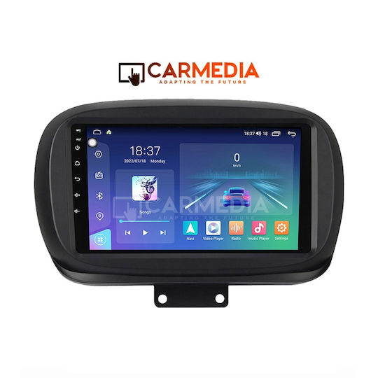 Carmedia Car Audio System for Fiat 500X 2014 (Bluetooth/USB/WiFi/GPS/Apple-Carplay/Android-Auto) with Touch Screen 9"
