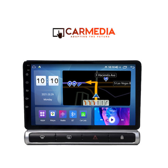 Carmedia Ηχοσύστημα Αυτοκινήτου για Citroen C3 / DS3 2018-2023 (Bluetooth/USB/WiFi/GPS/Apple-Carplay/Android-Auto) με Οθόνη Αφής 9"