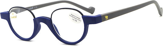 Cammello Lesebrillen +3.00 Graue Blaue