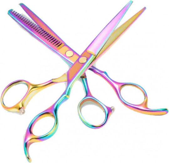 Set Foarfece de Tuns și Subțiere Foxmag24 pentru Frizerie Salon Mărime 6
