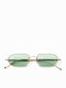 Common Sense Men's Sunglasses with Gold Metal Frame and Gold Lens 467943