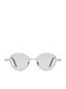 Kuboraum Maske Men's Sunglasses with Silver Metal Frame and Silver Mirror Lens
