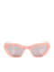 Oscar & Frank Baby Damen Sonnenbrille mit Rosa Kunststoff Gestell und Rosa Linse 424637