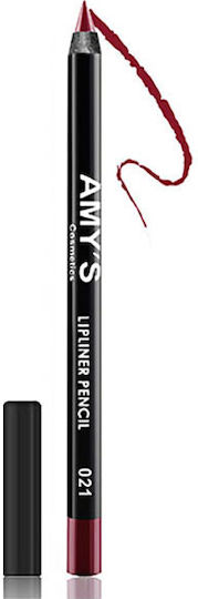 Amy's Молив За Устни Lipliner Pencil No.021 Тъмночервен