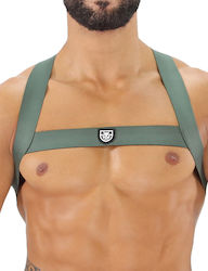 Tof Paris Fetish Elastic Harness Khaki